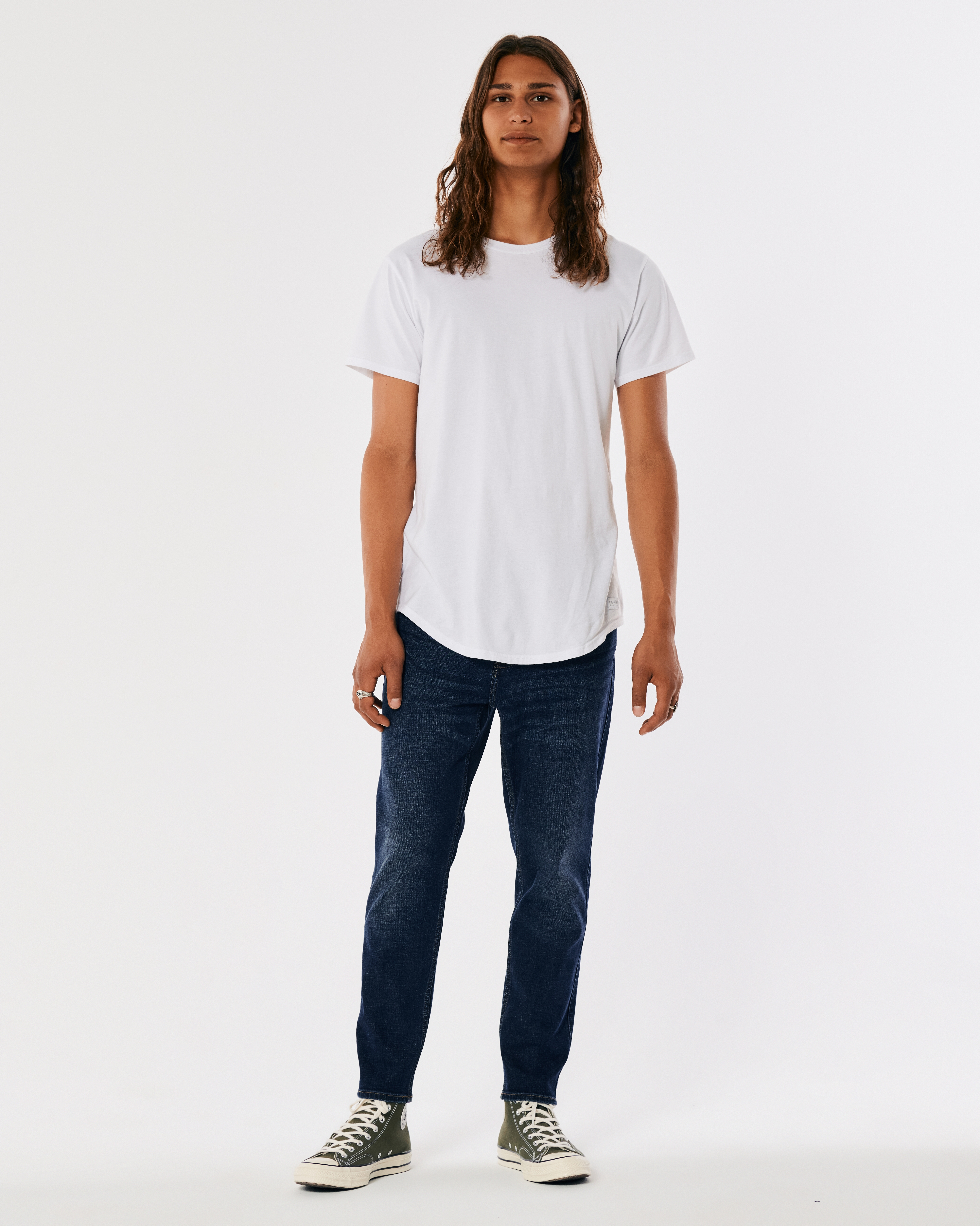 Hollister stretch deals crop taper pants