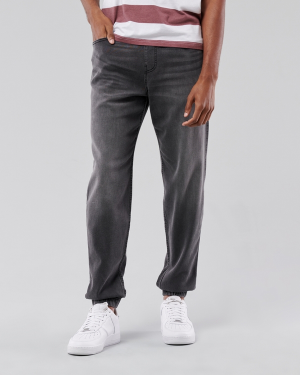 Hollister Co. DAD JOGGER - Tracksuit bottoms - heather grey/grey