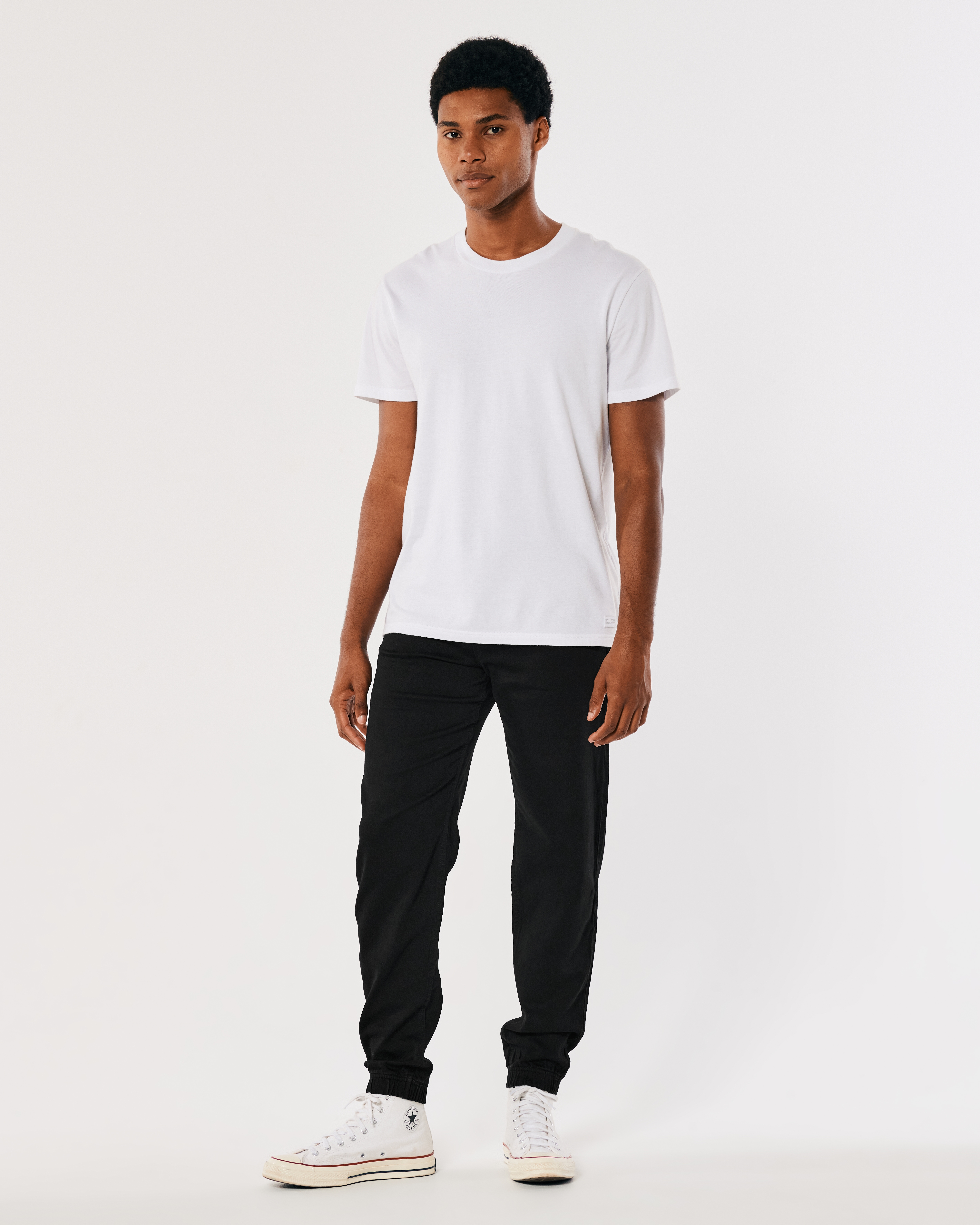 Men's Light Wash Just Like Knit Relaxed Denim Joggers, Men's Bottoms