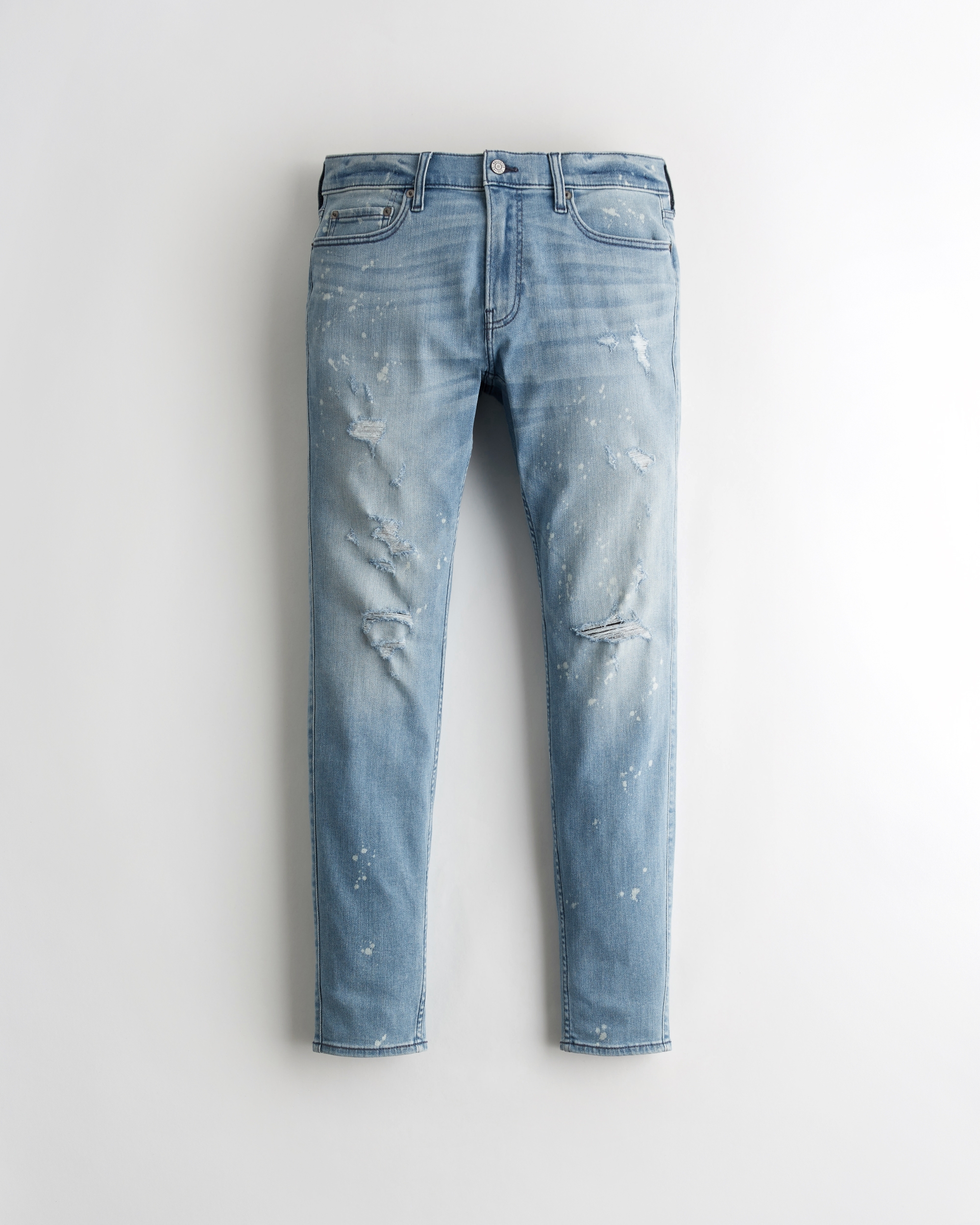 white ripped jeans mens hollister