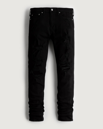 Stacked jeans hollister cheap