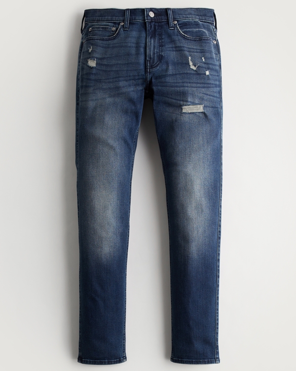 Mode Spijkerbroeken Skinny jeans Hollister Skinny jeans blauw casual uitstraling 