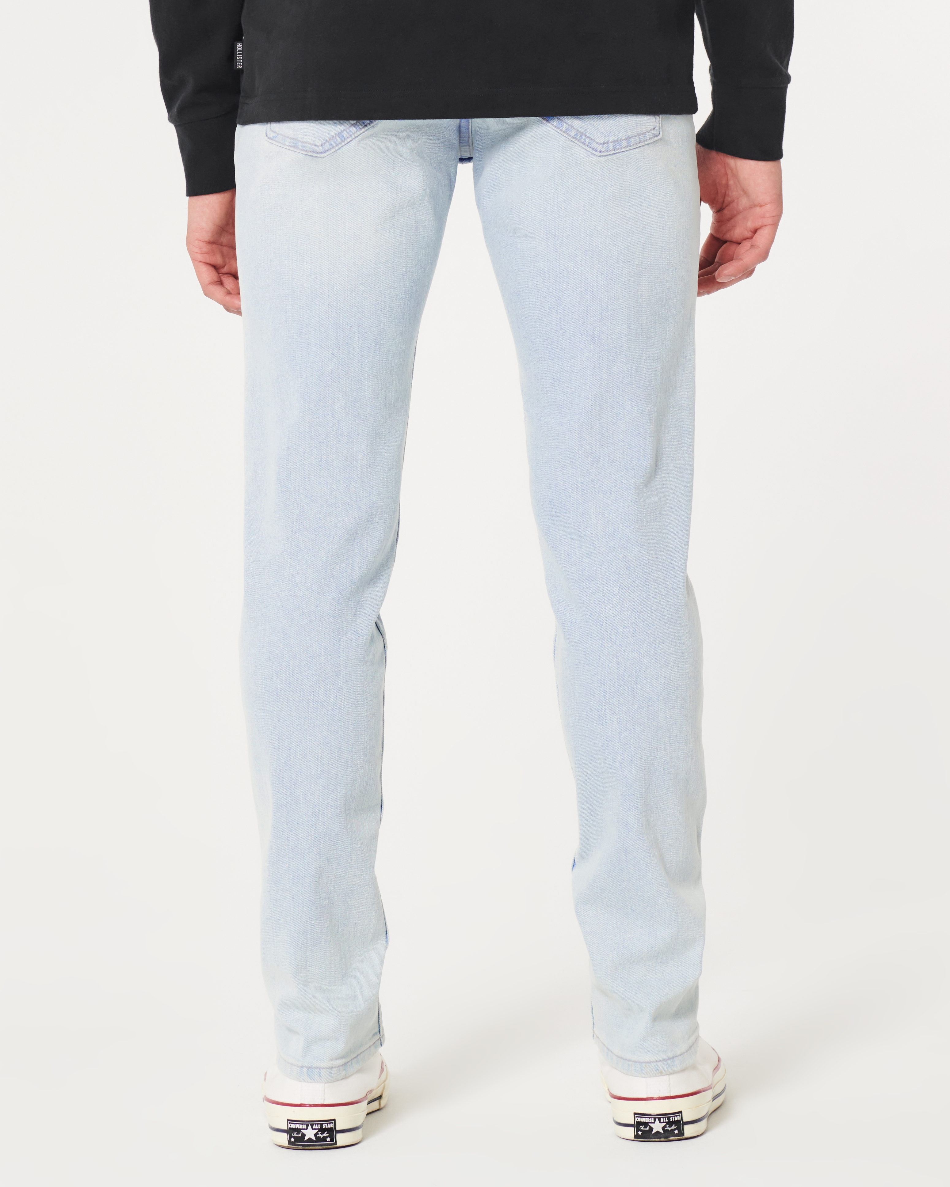 Men's Distressed Light Wash Skinny Jeans | Men's Bottoms