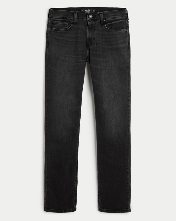 Hollister Men's Jeans Coupe Droite Classique Dark Wash Braguette Boutonnée Taille 31 X 32 