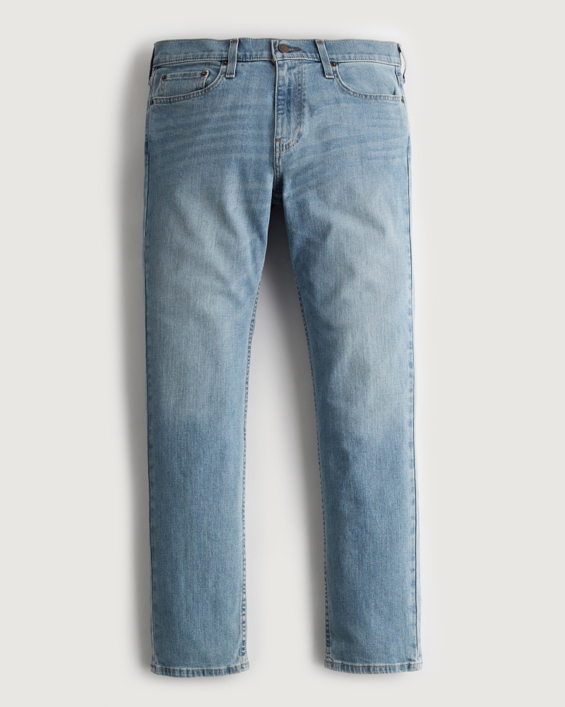 Boston New Vintage Denim Jeans Dark Green Light Blue Faded Pants Straight Fit 
