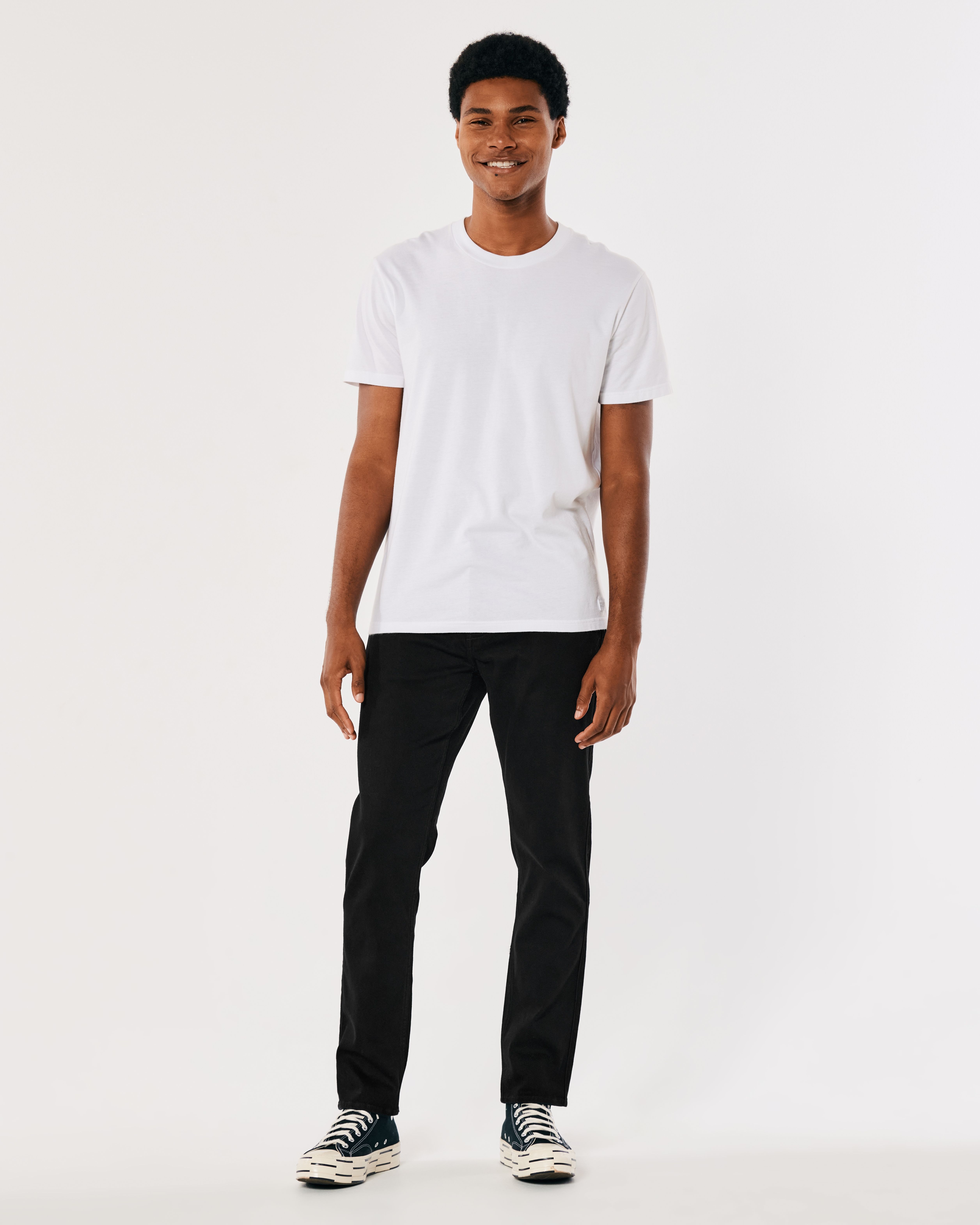 Black No Fade Slim Jeans