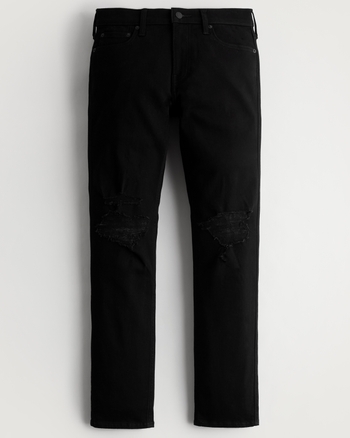 Black jeans with tears clearance