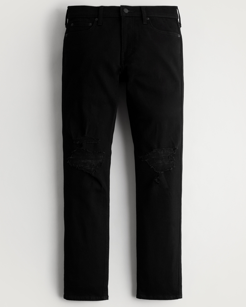 Ripped black jeans hollister new arrivals