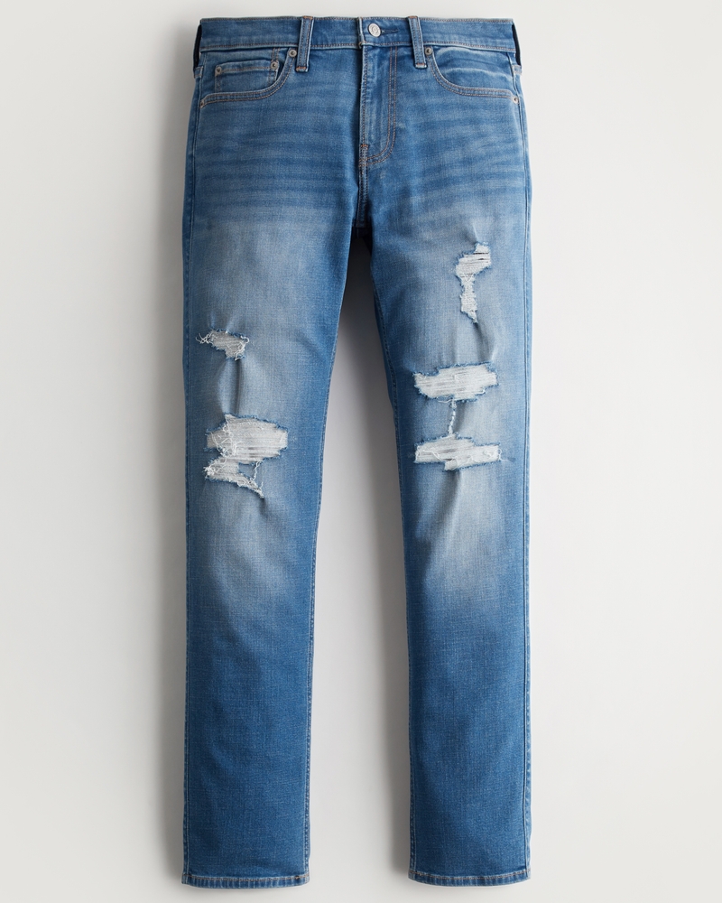 Mens ripped on sale jeans hollister