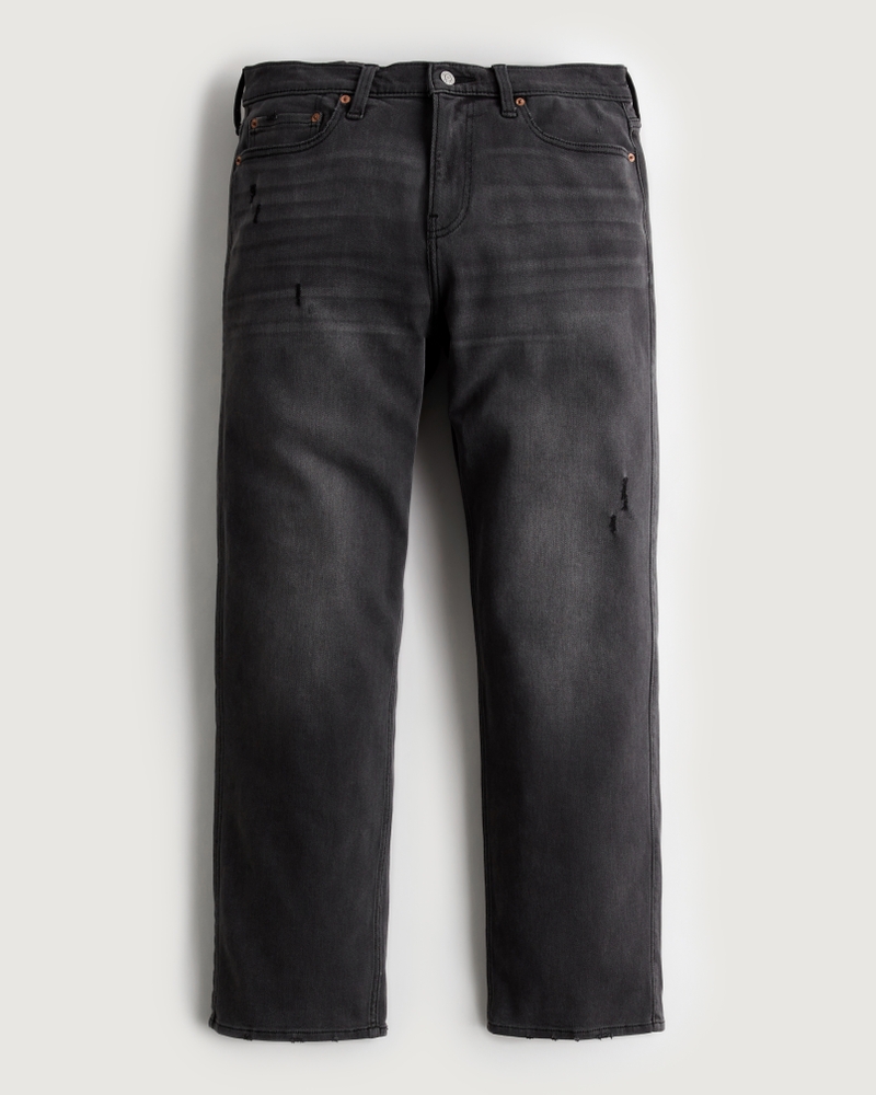 Men's Distressed Black Vintage Loose Jeans | Men's Clearance ...