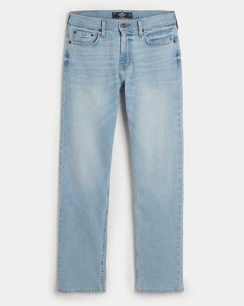 Men's Light Wash Straight Jeans | Men's Clearance | HollisterCo.com