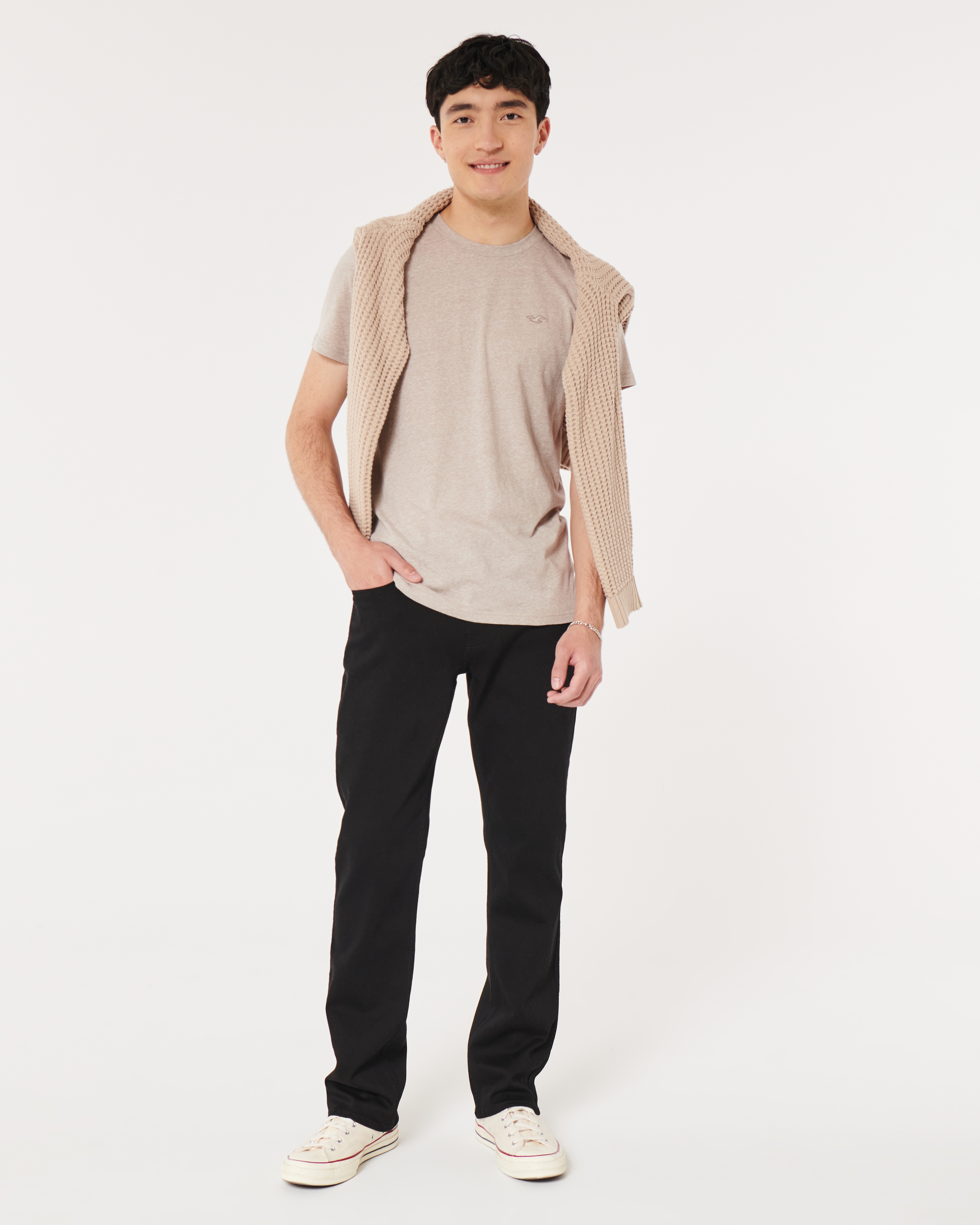 Hollister black bootcut jeans discount
