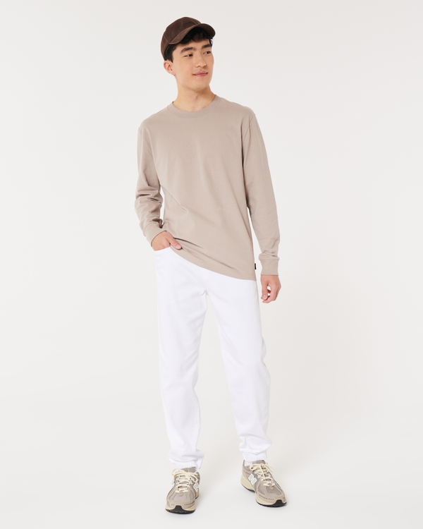 Relaxed Joggers, White view 1