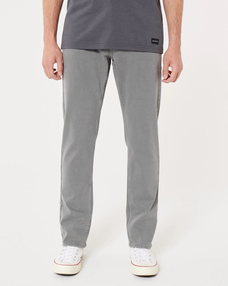 Grey Slim Straight Jeans
