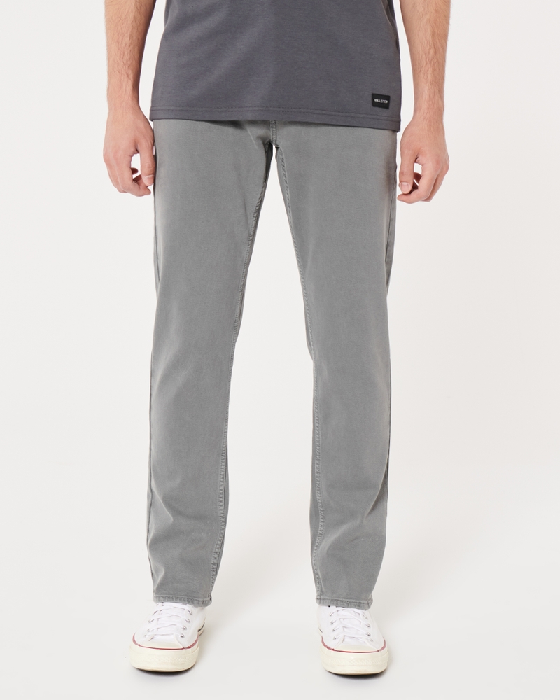 Grey Slim Straight Jeans