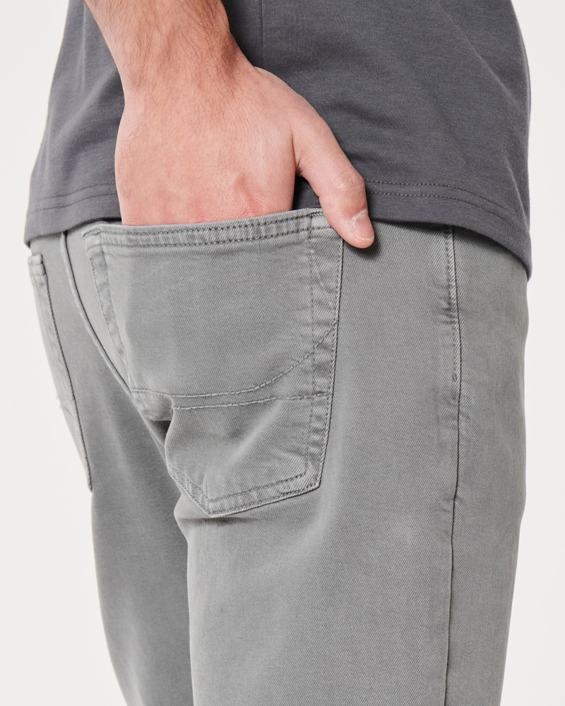 Grey Slim Straight Jeans