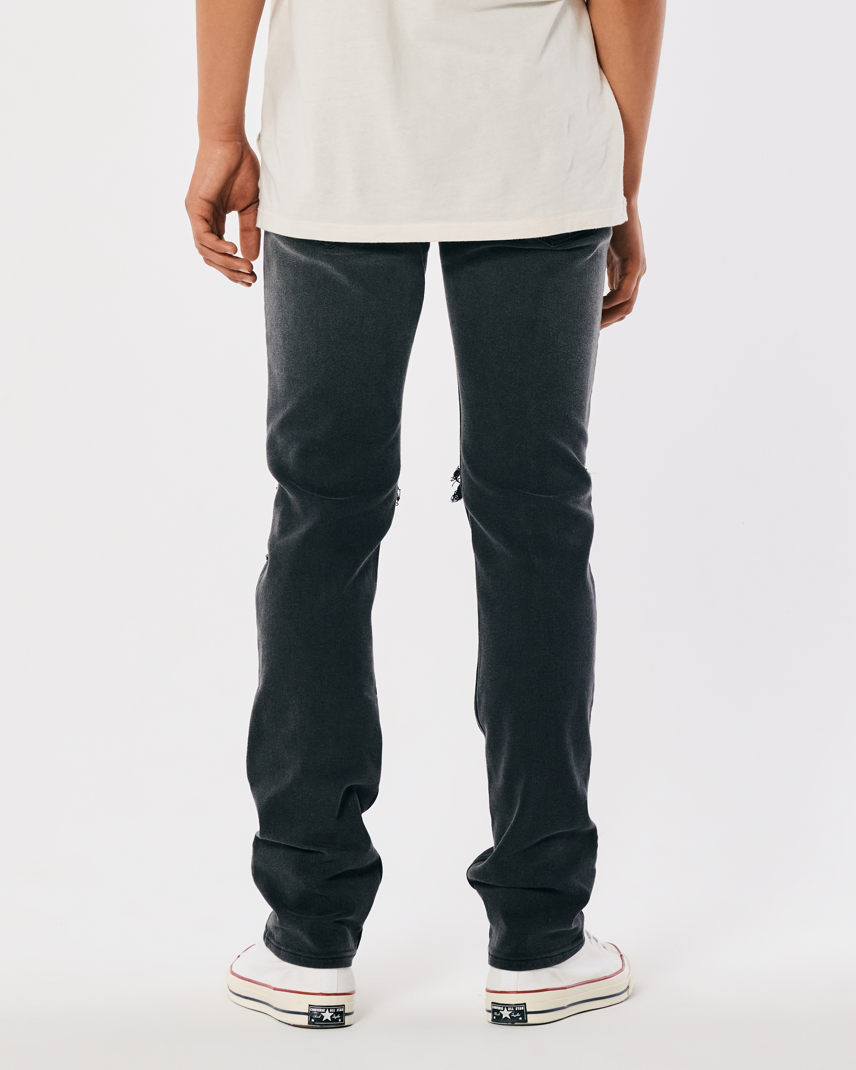 Ripped Black Super Skinny Jeans