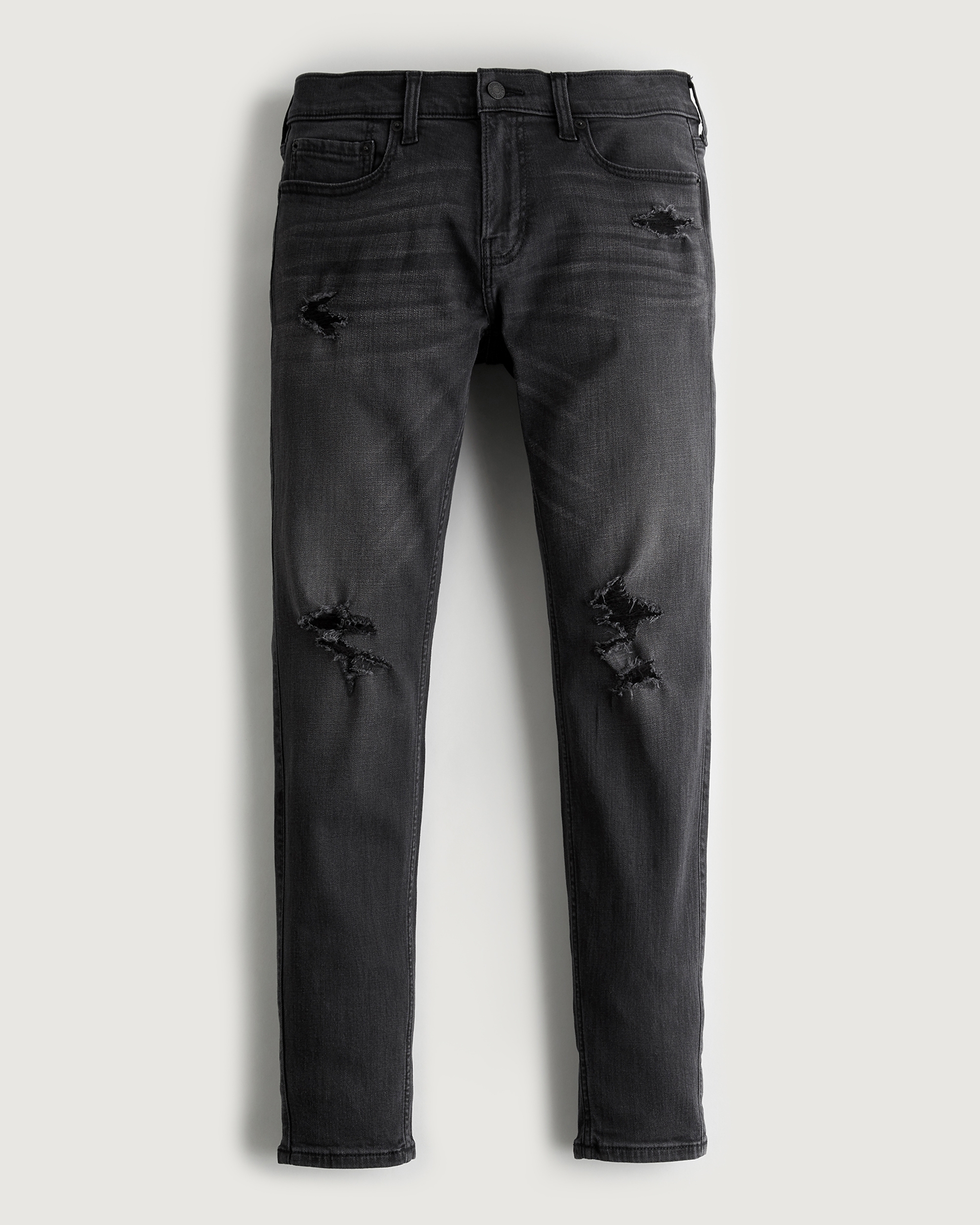 guys ripped black jeans
