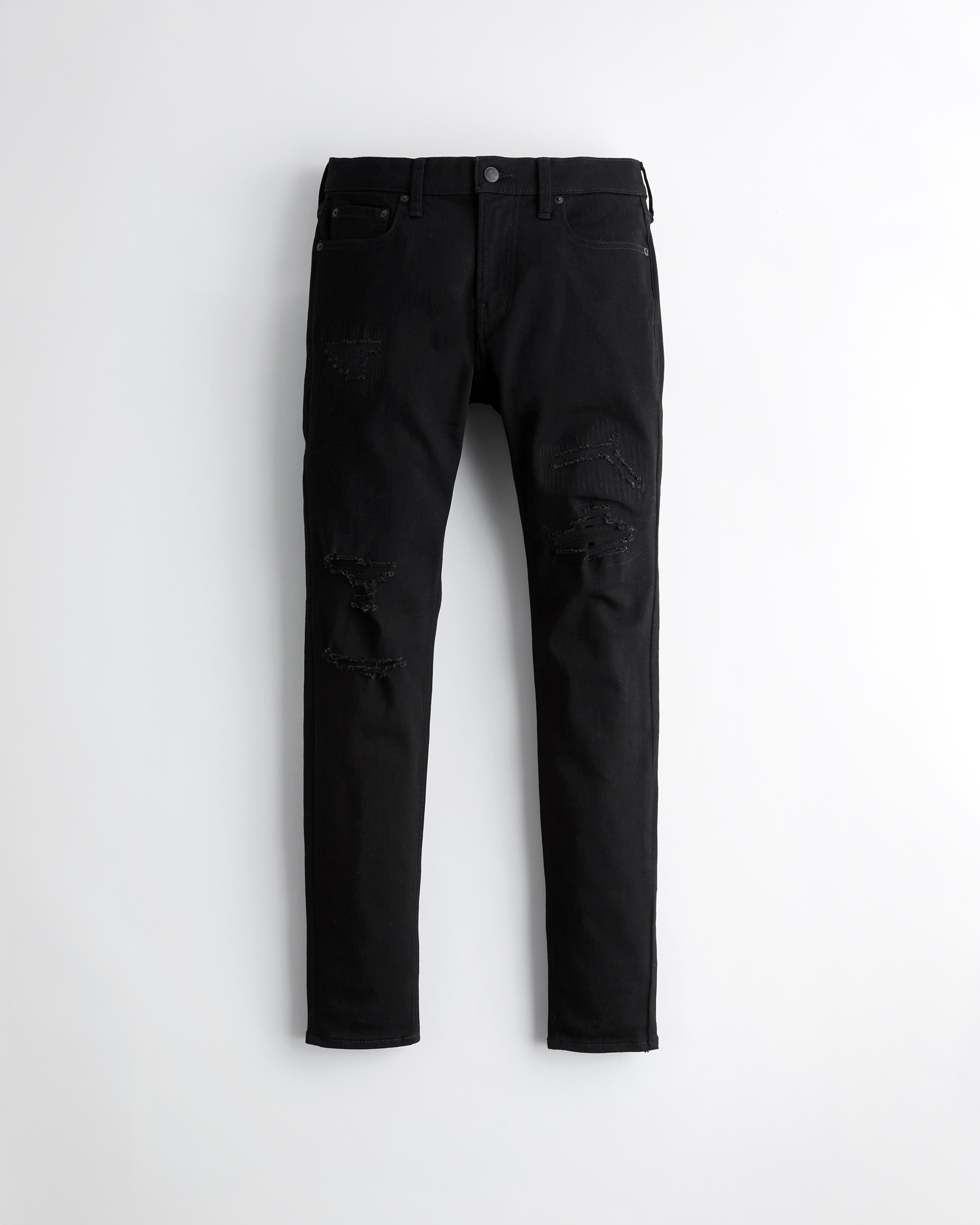 hollister black ripped jeans