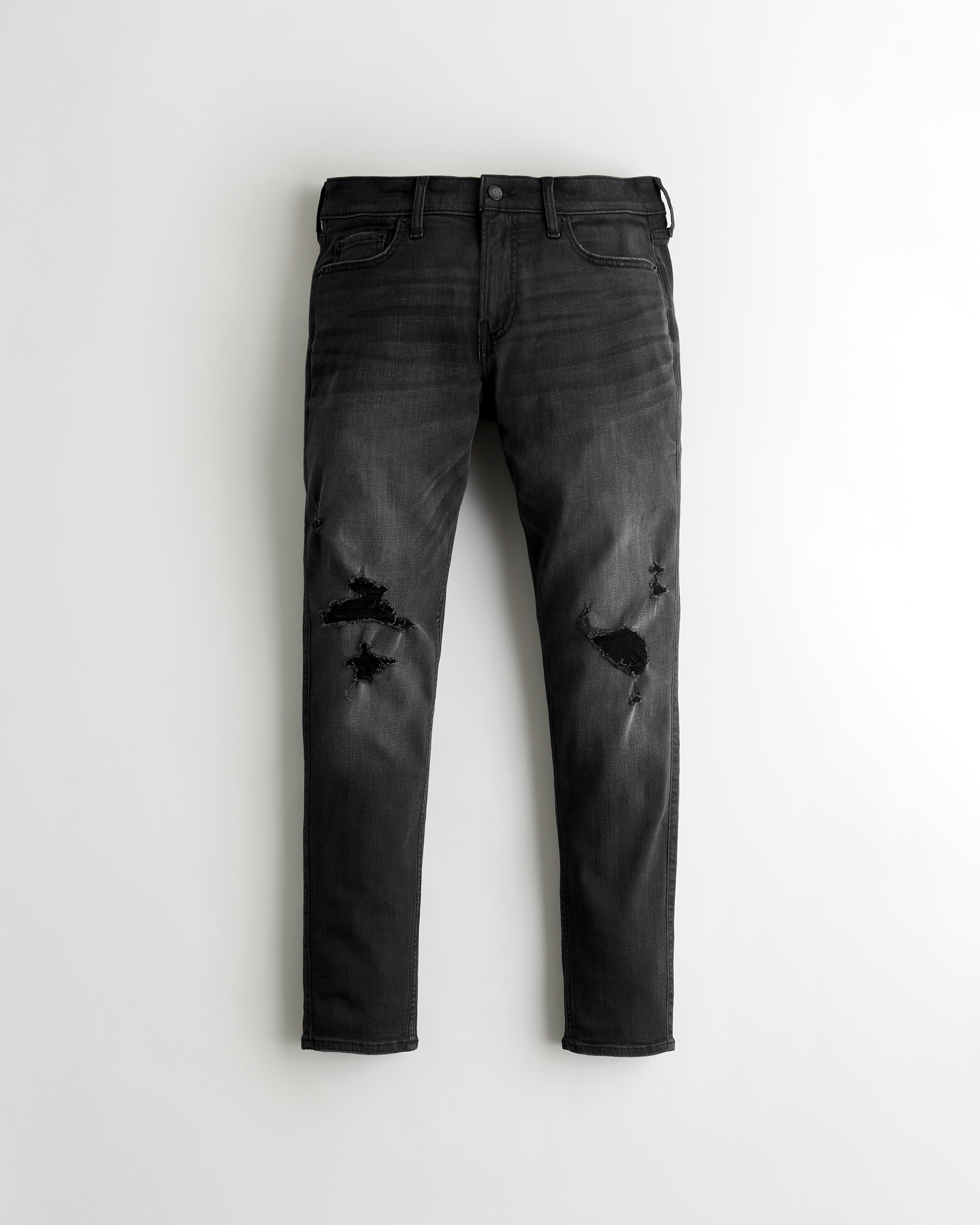 black slim jeans ripped