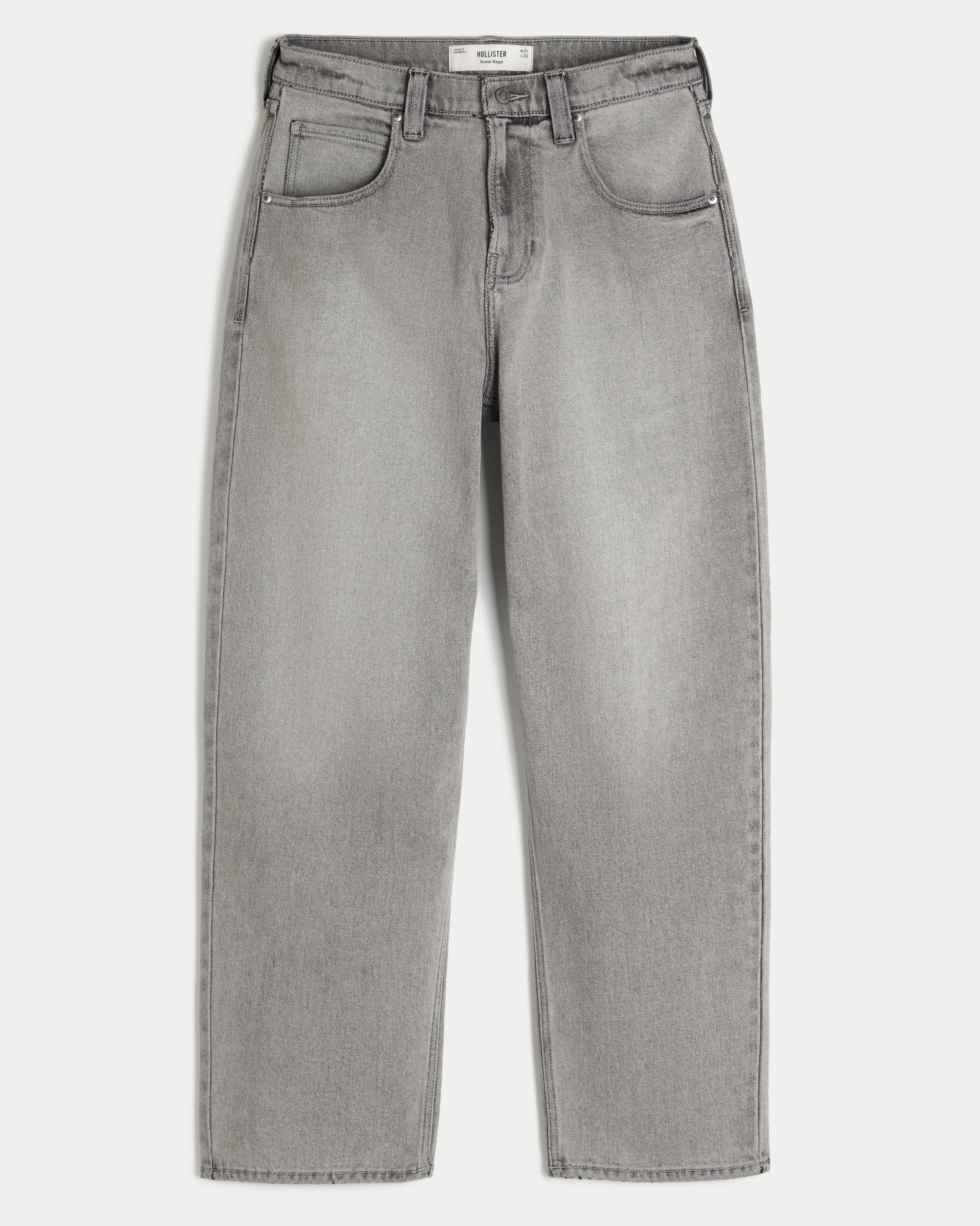 Scorpion Embroidery Skater Baggy Jeans