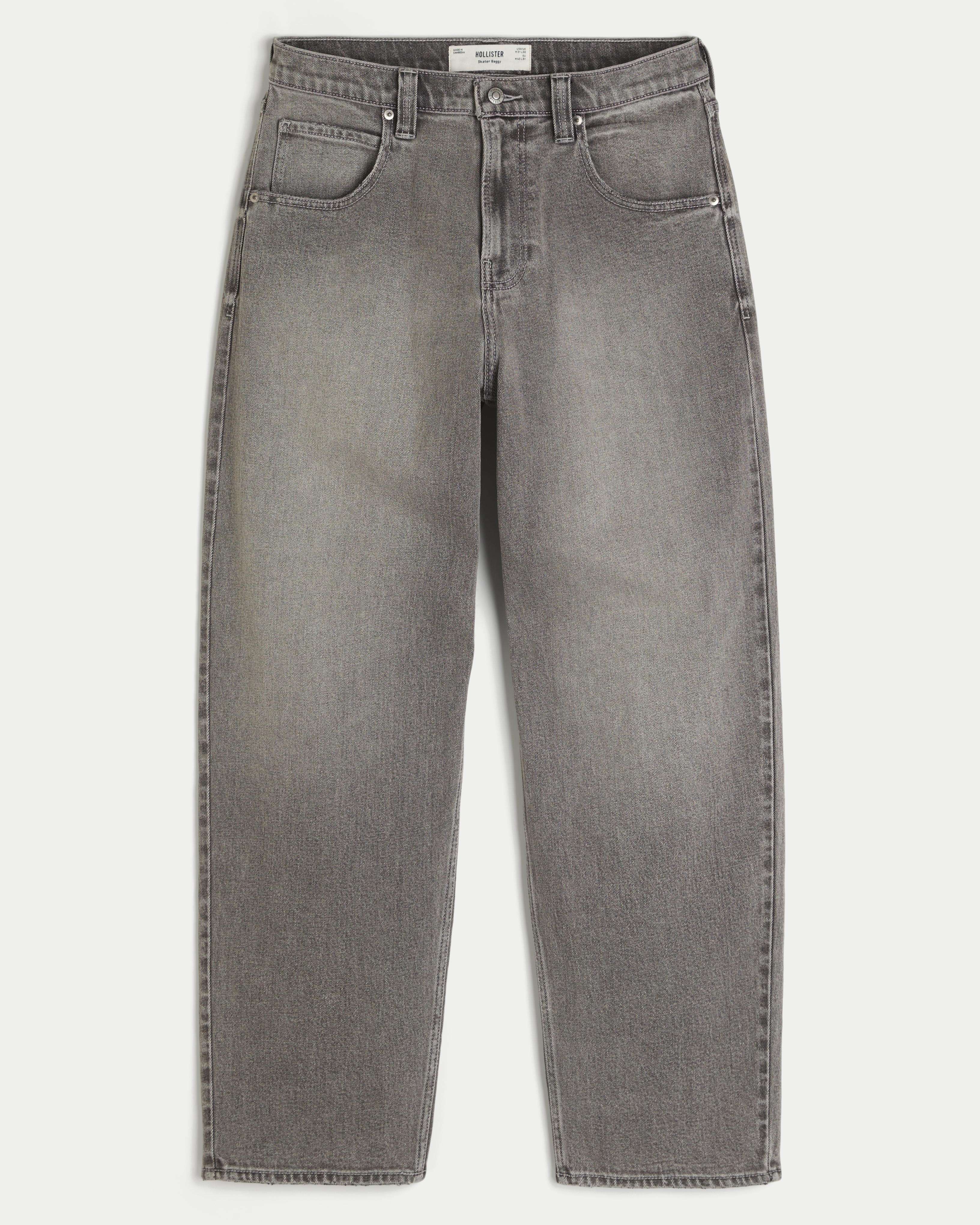 Penguin Embroidery Skater Baggy Jeans