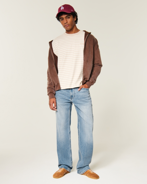 Relaxed Straight Jeans, Medium view 1