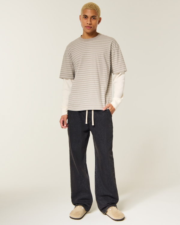 Pull-On Baggy Jeans