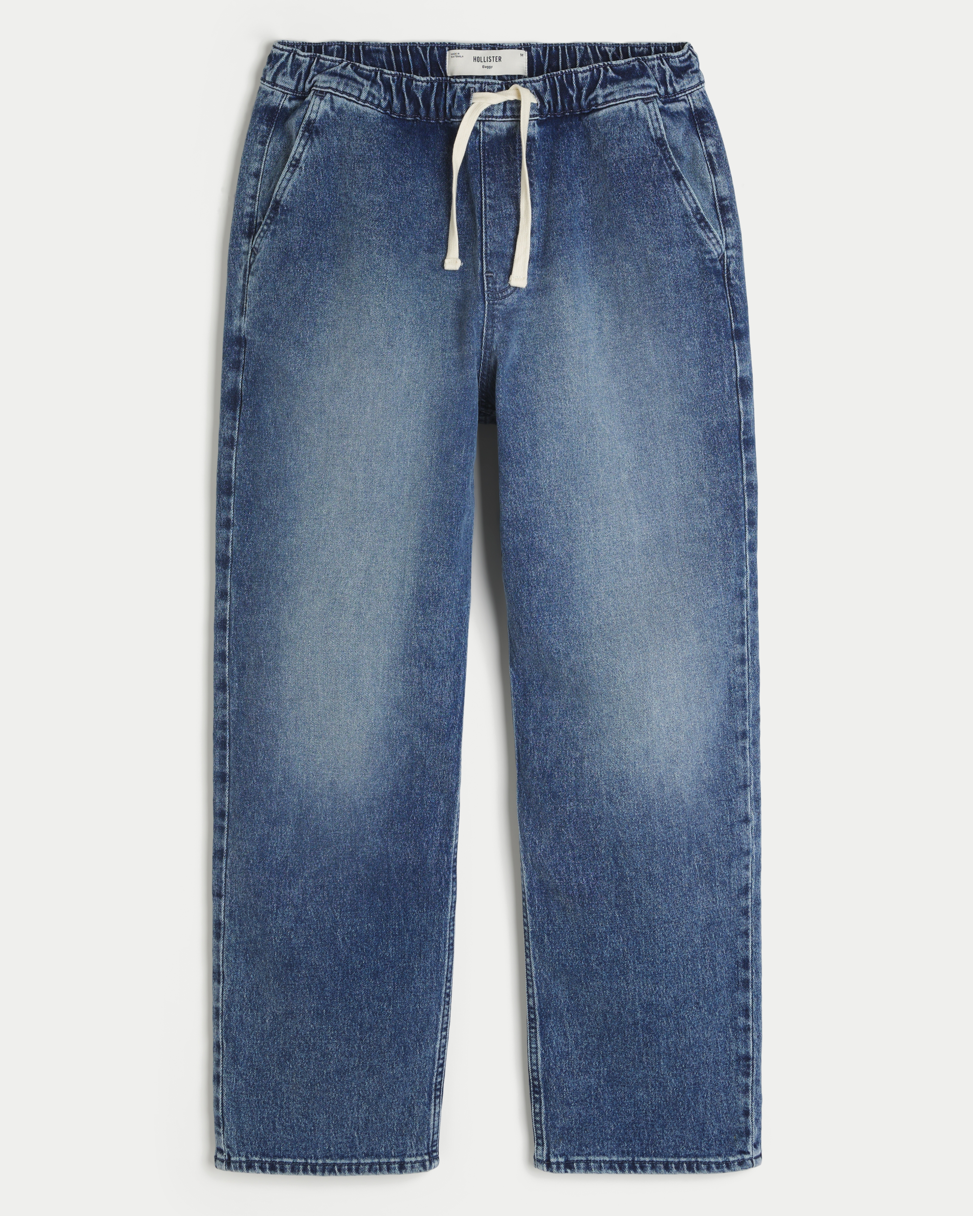 Pull-On Baggy Jeans