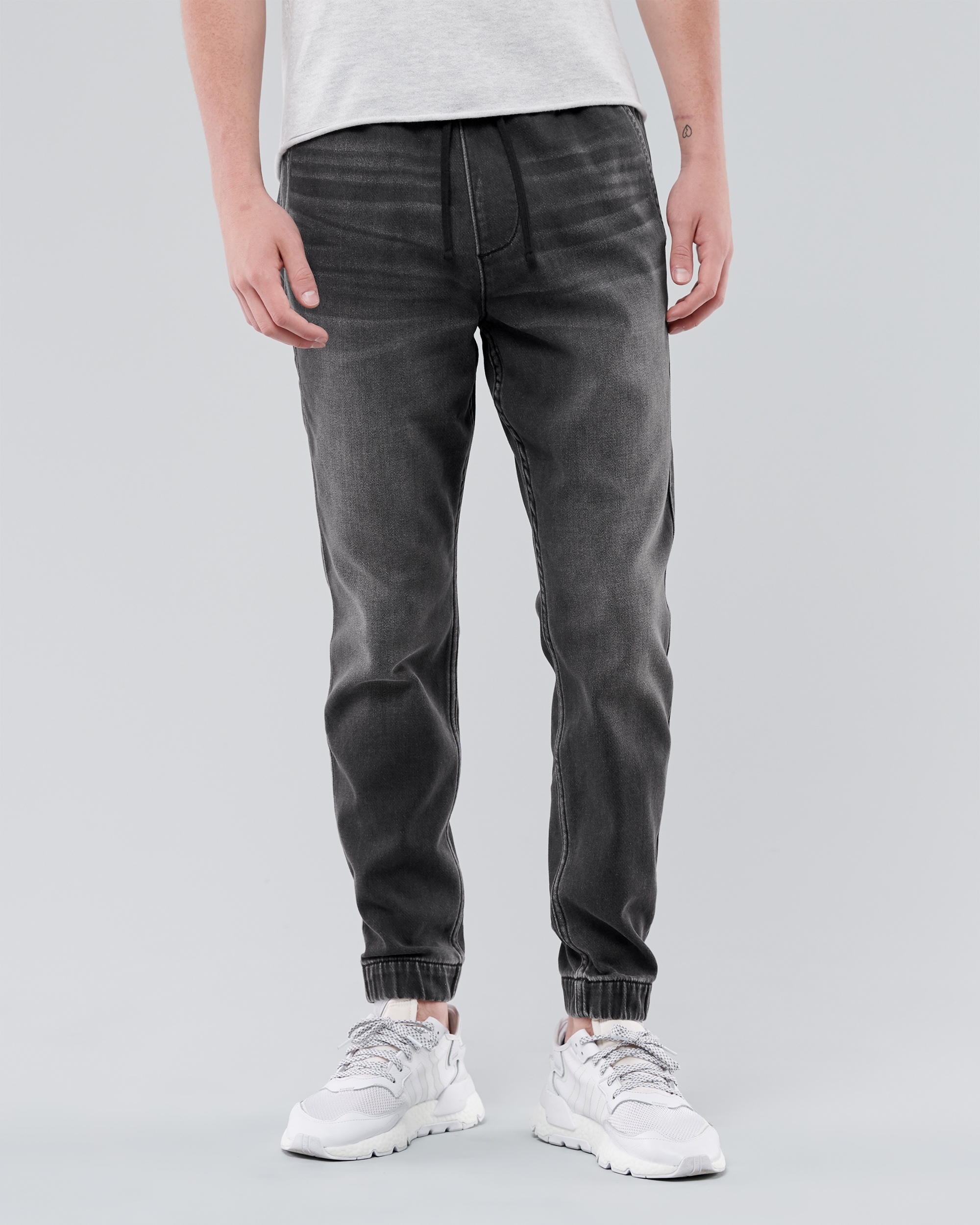 hollister green joggers
