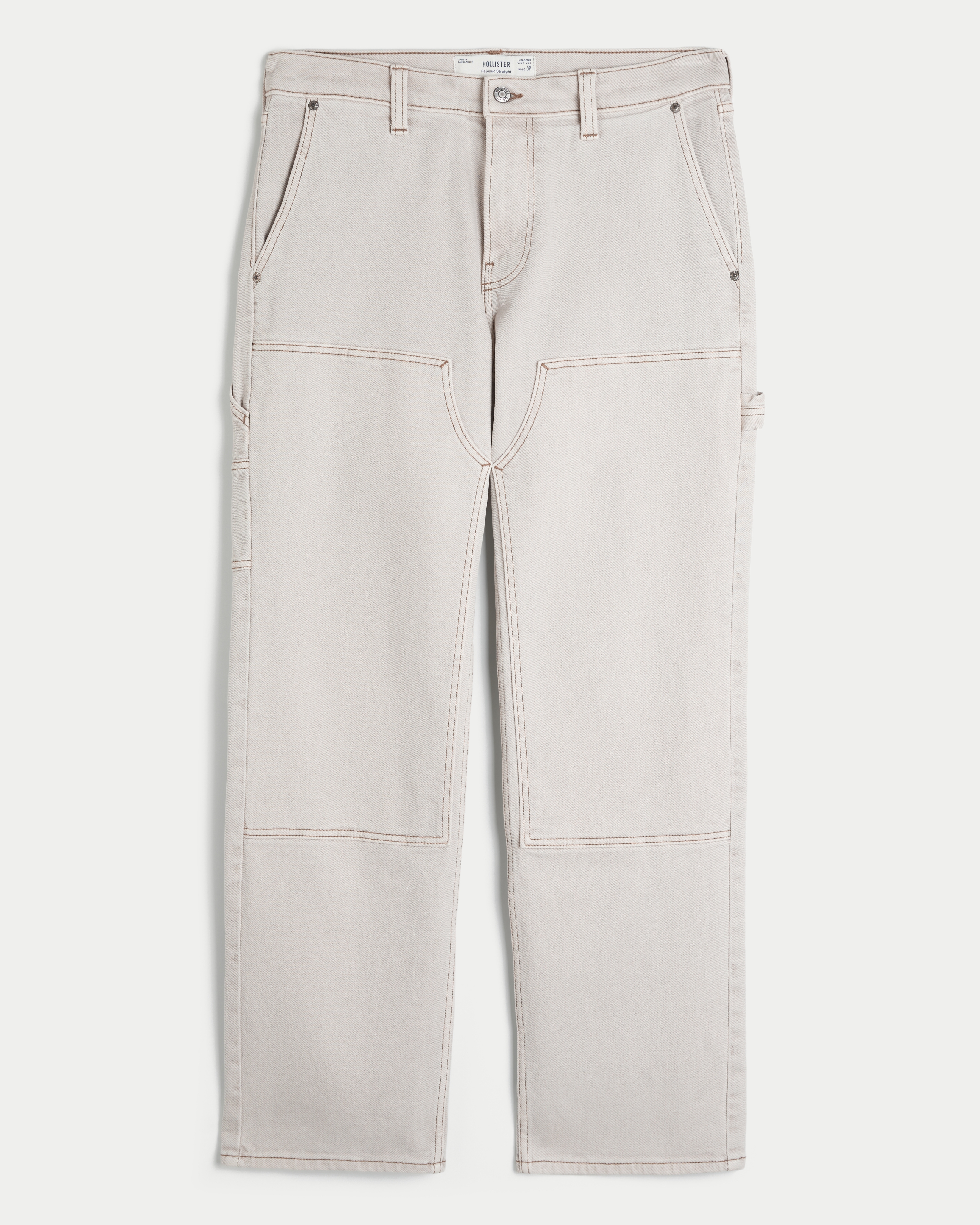 Relaxed Straight Painter Jeans
