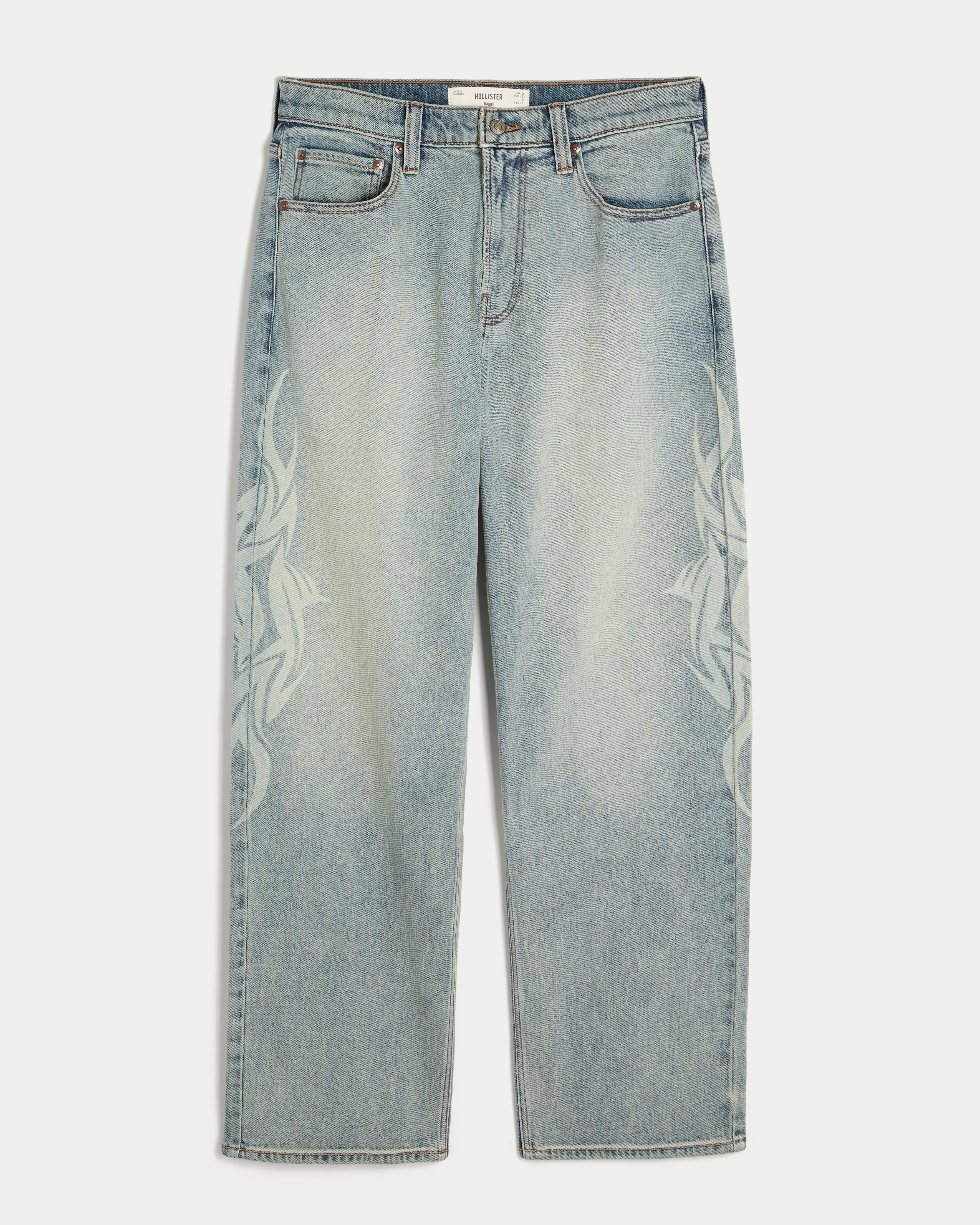 Graphic Baggy Jeans