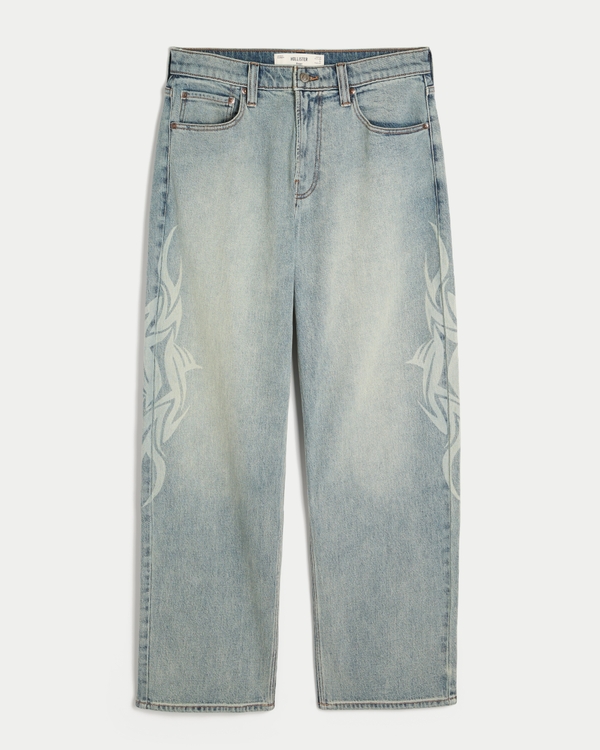 Graphic Baggy Jeans, Light view 1