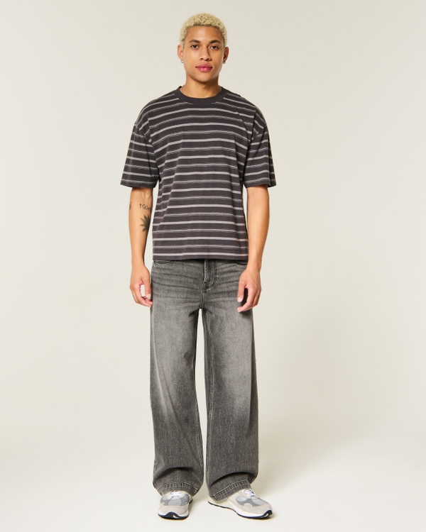 Super Baggy Jeans, Washed Black view 1