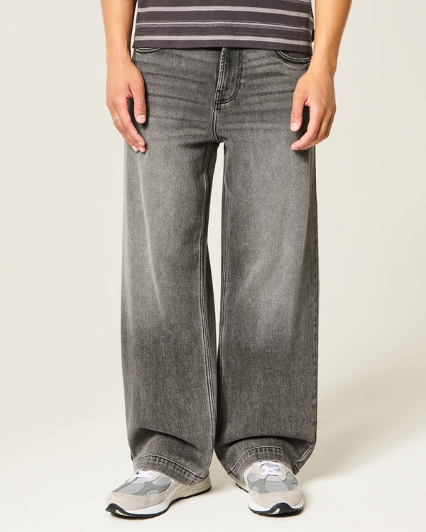 Super Baggy Jeans, Washed Black view 2
