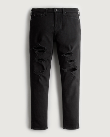 Men's Ripped No Fade Athletic Skinny Jeans | Men's Clearance | HollisterCo.com