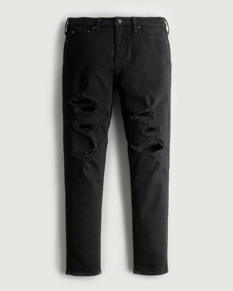 Hollister mens black on sale jeans