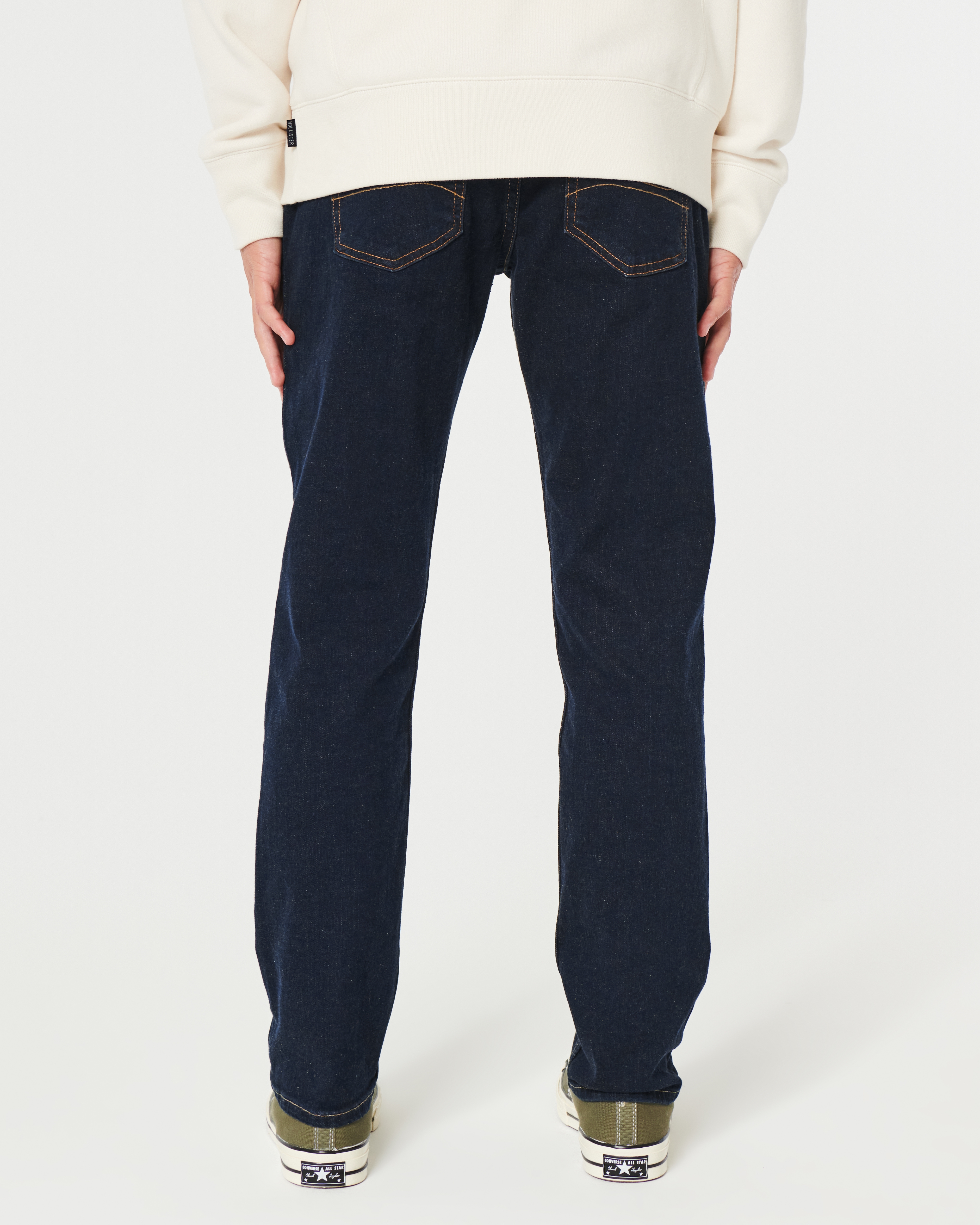 Dark Wash Slim Straight Jeans