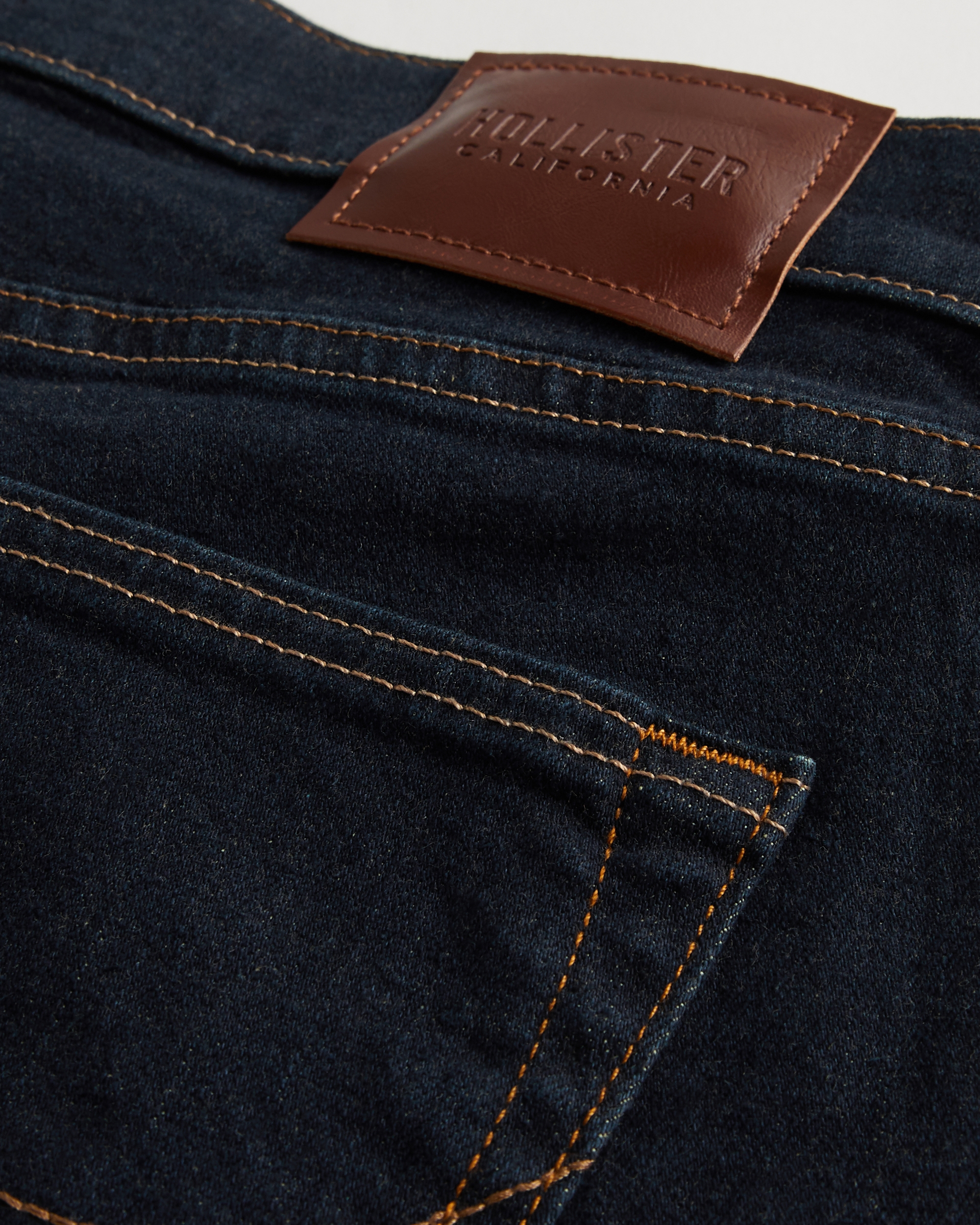 Dark Wash Slim Straight Jeans