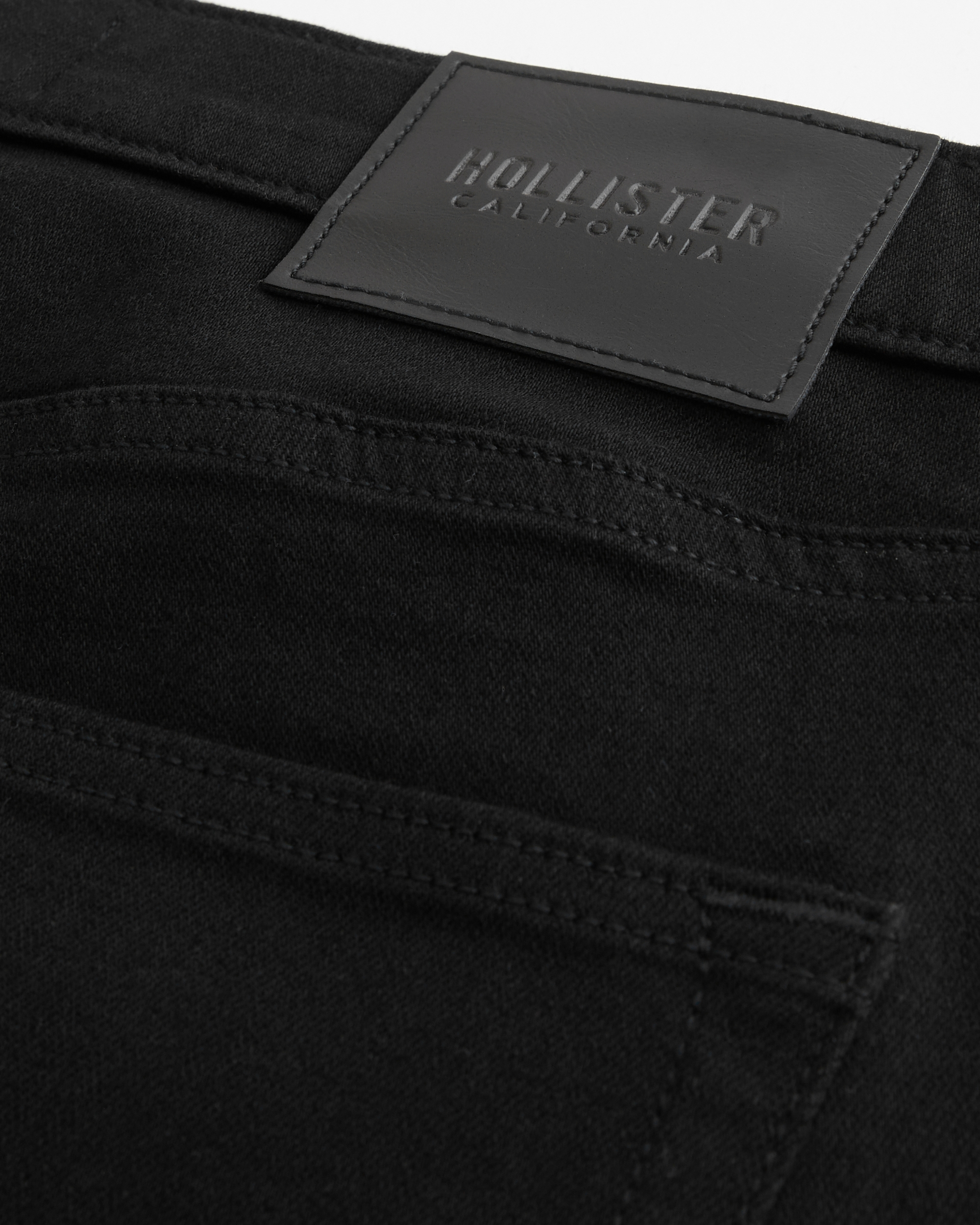 Black No Fade Athletic Slim Straight Jeans