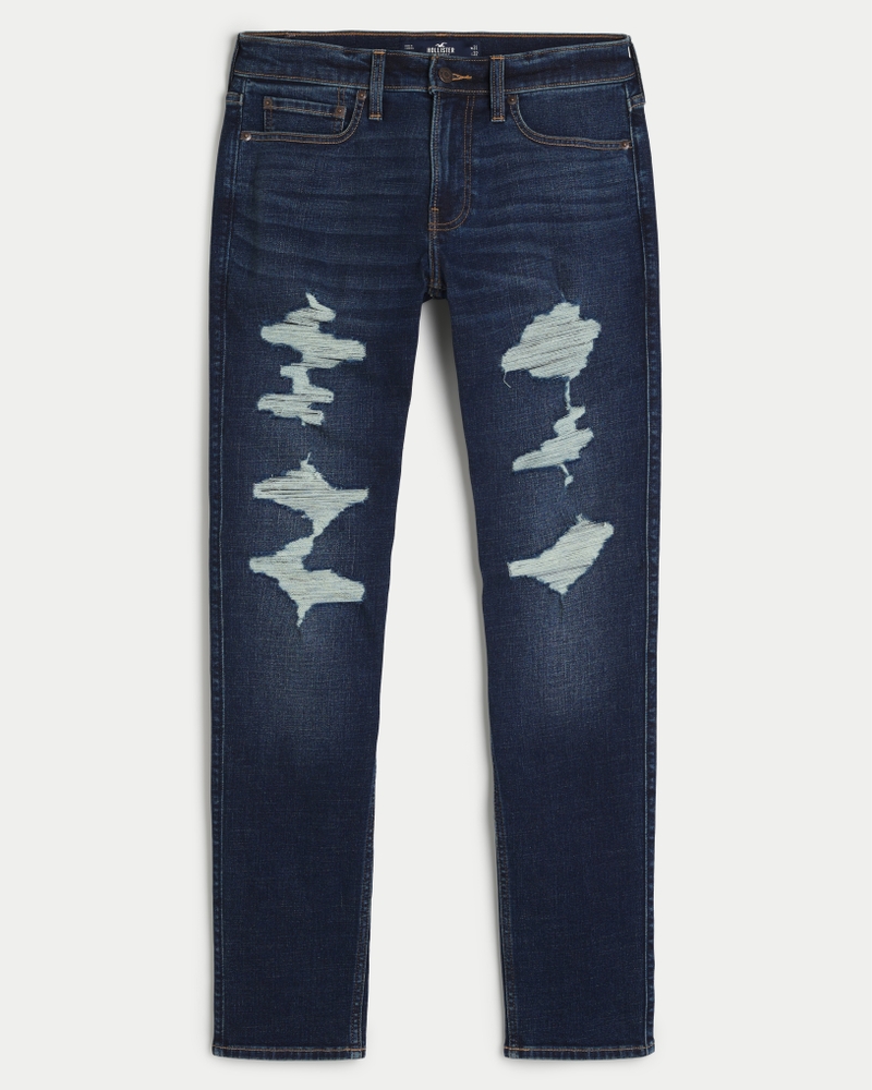 Mens ripped jeans hollister hotsell