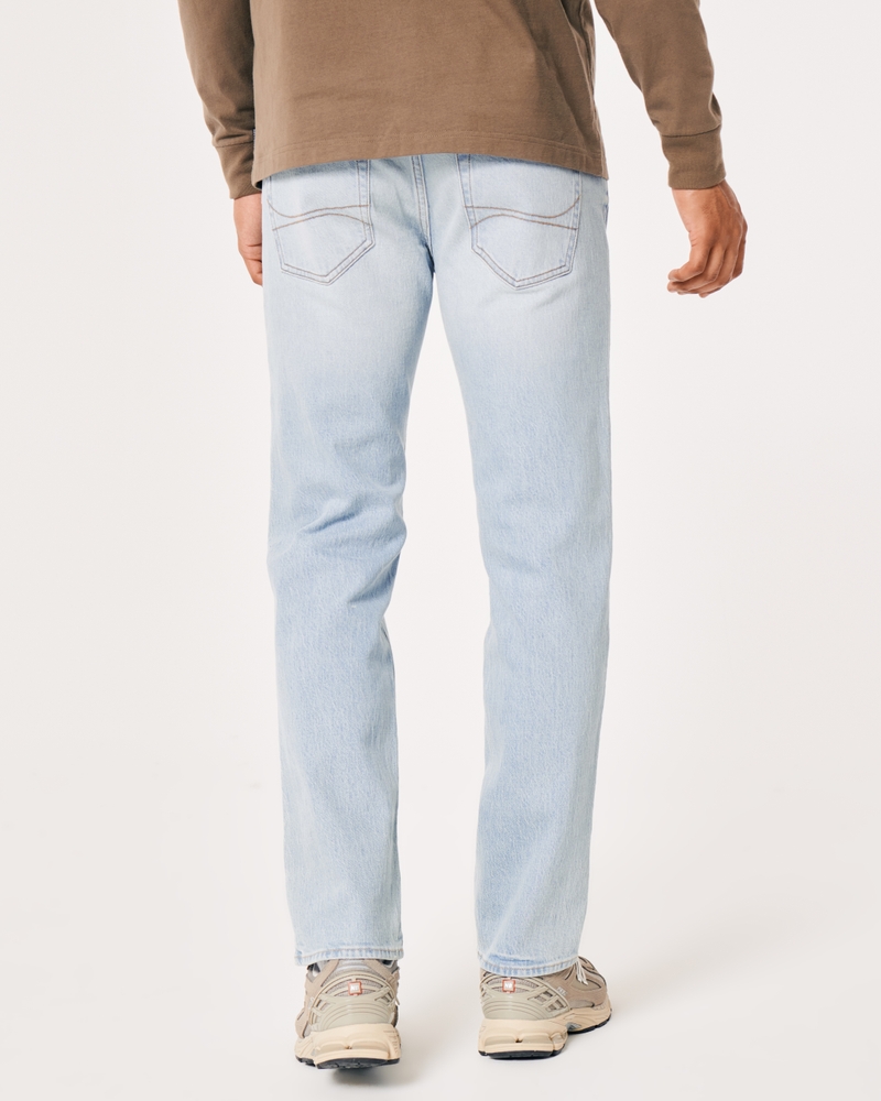 Light Wash Signature Slim Straight Jeans