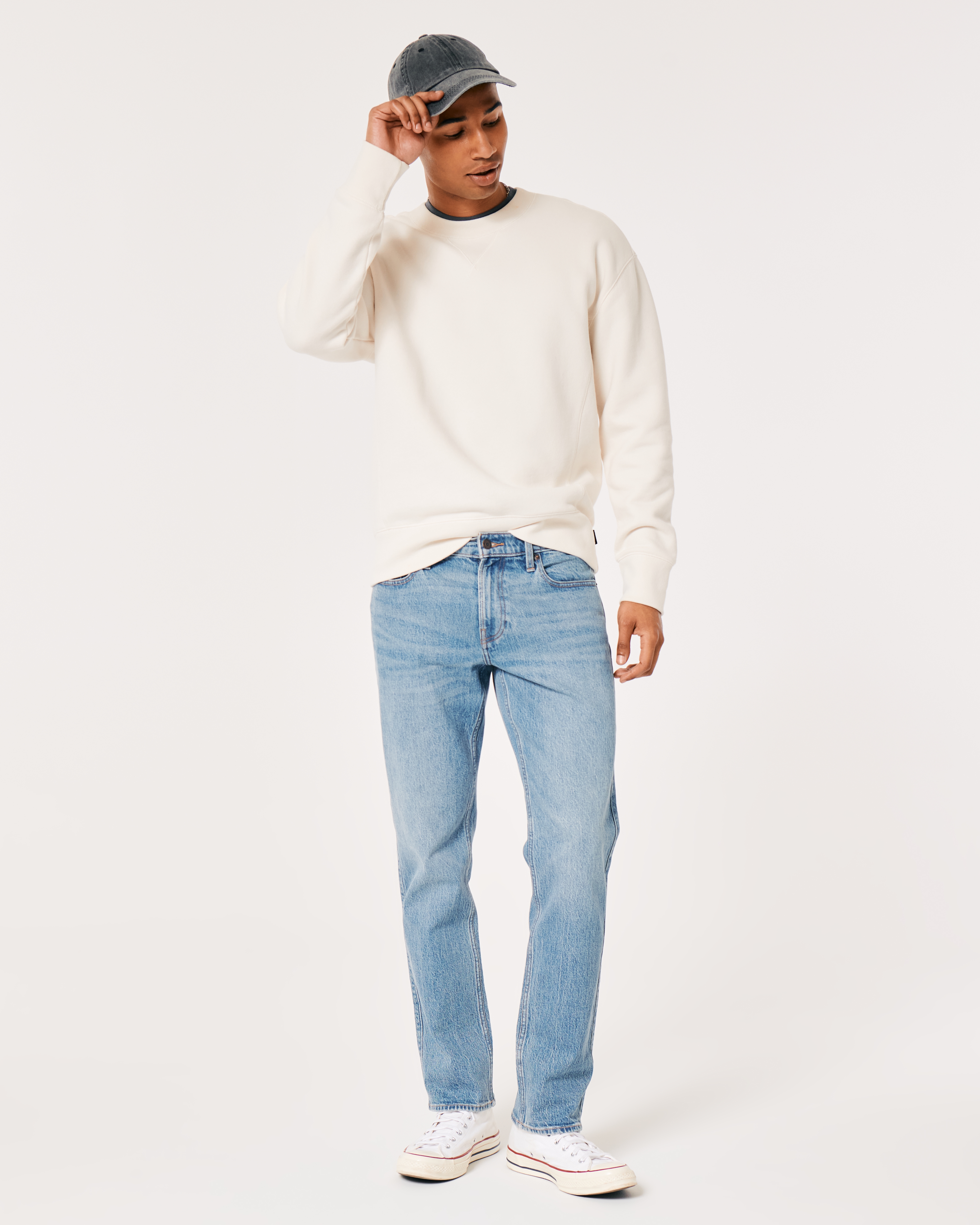 Signature slim straight hot sale jeans