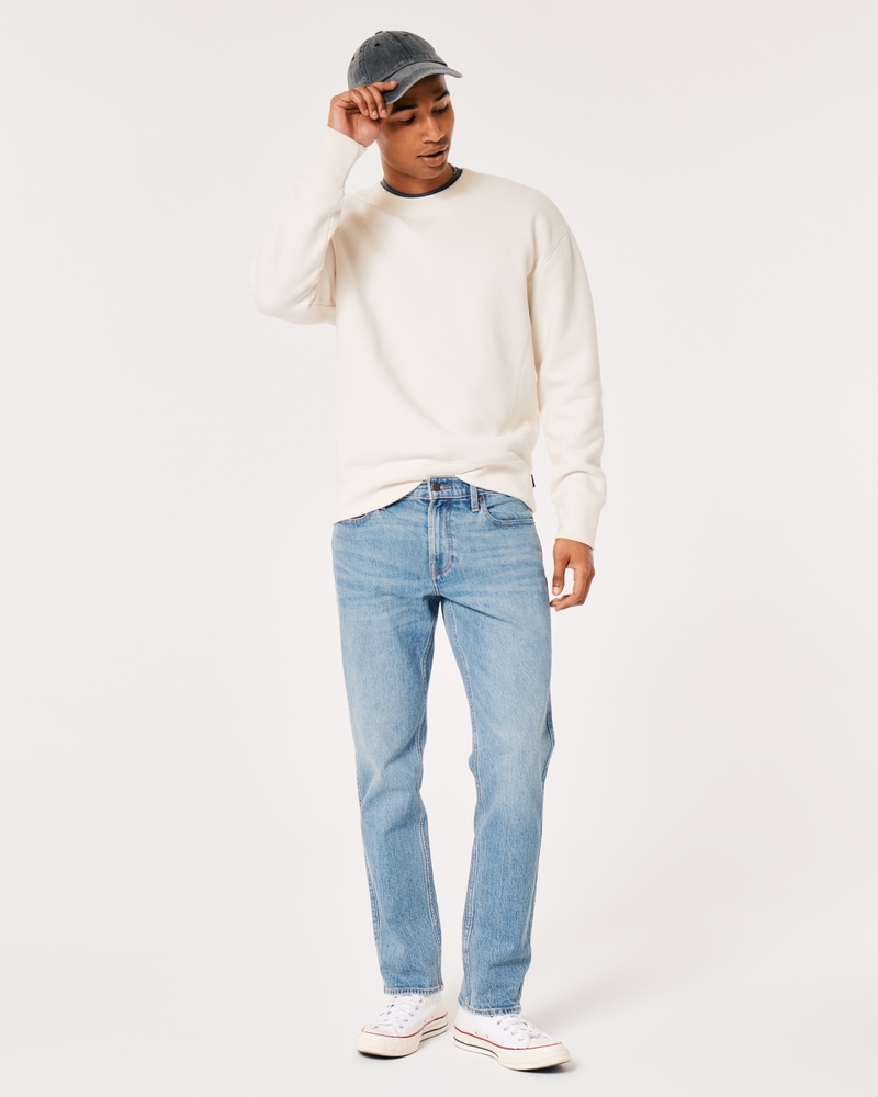 Hollister Co. Straight leg jeans - light medium wash/blue denim