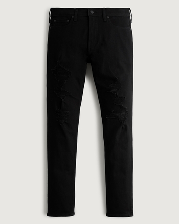 Blacked ripped jeans mens sales