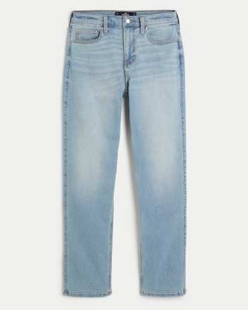 Men's Light Wash Athletic Slim Straight Jeans | Men's Bottoms ...