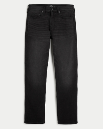 Men's athletic fit black jeans outlet