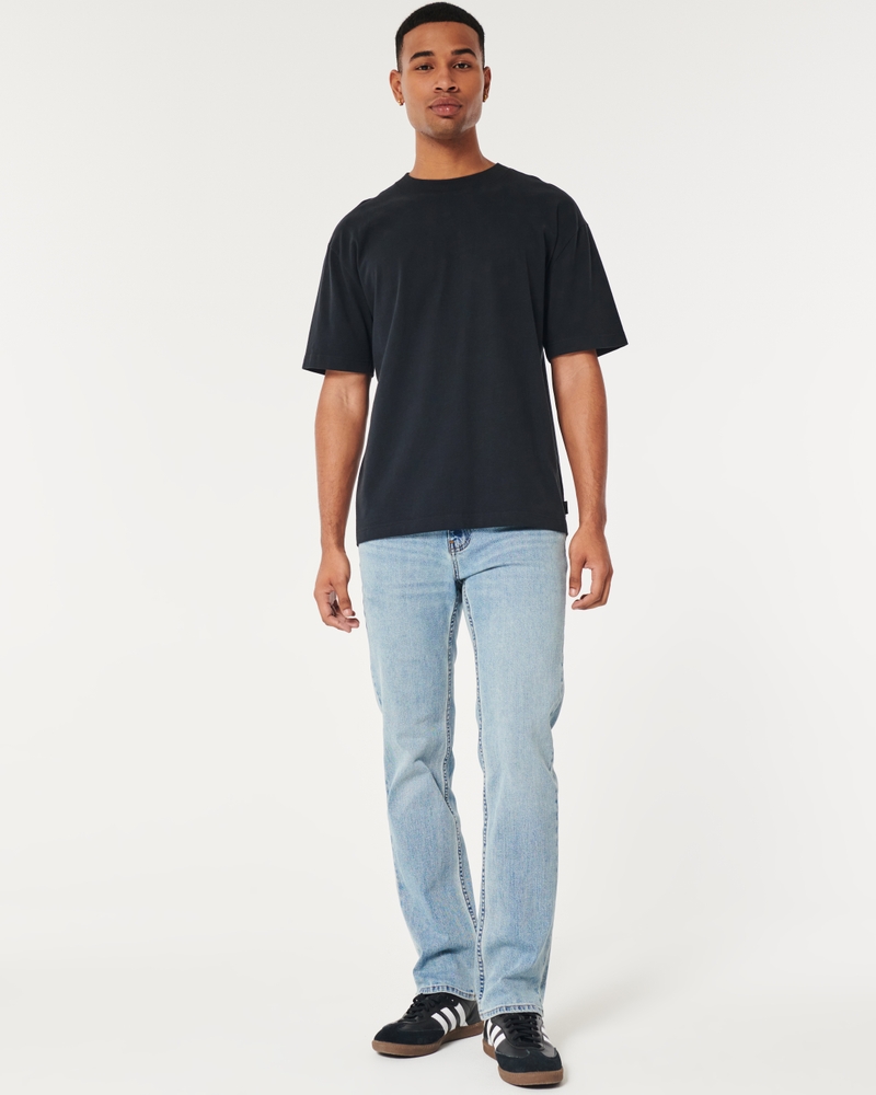 Medium Wash Straight Jeans