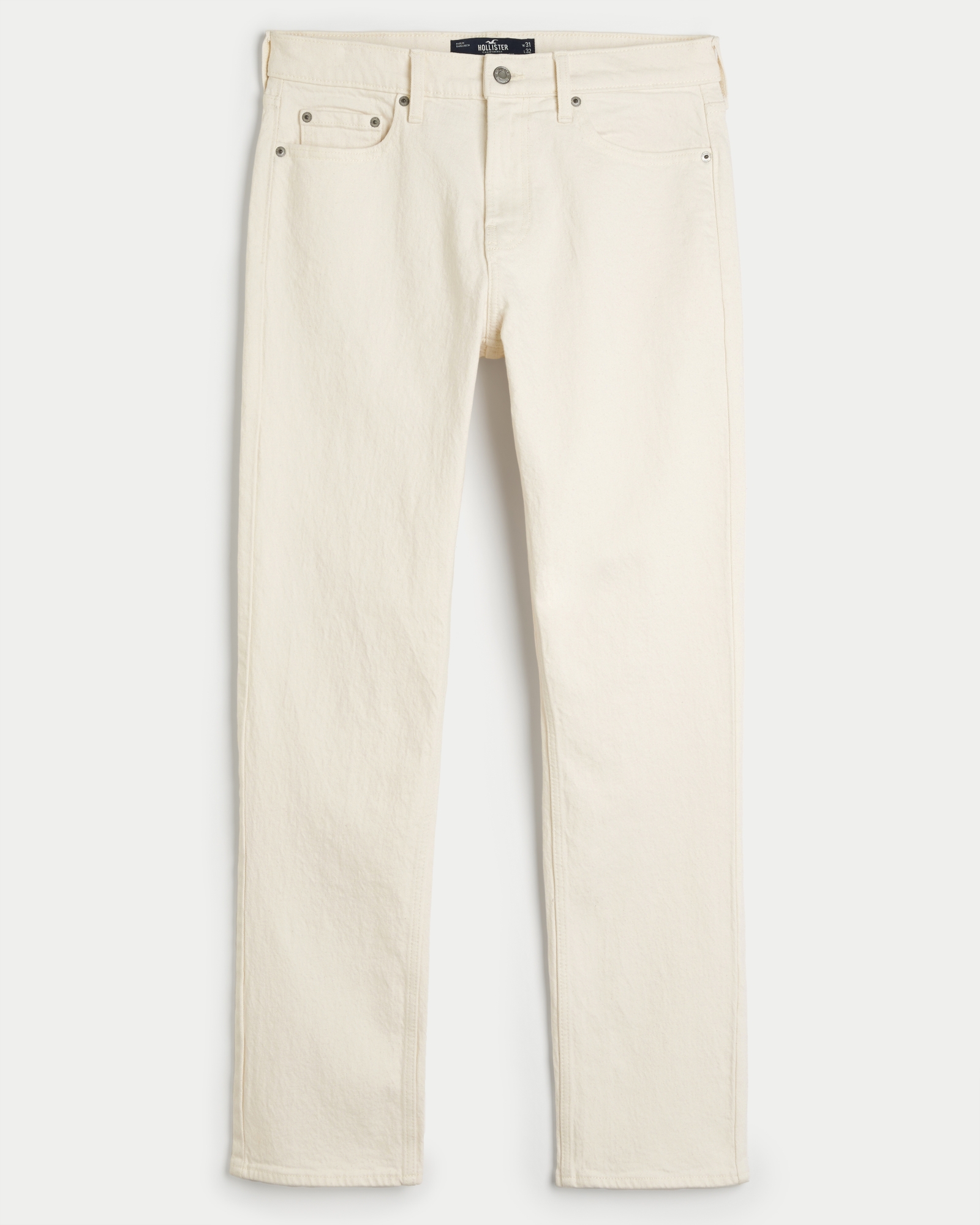 New HOLLISTER Mens W28x28L No Fade Vintage Straight Jeans Ragged Denim  Pants