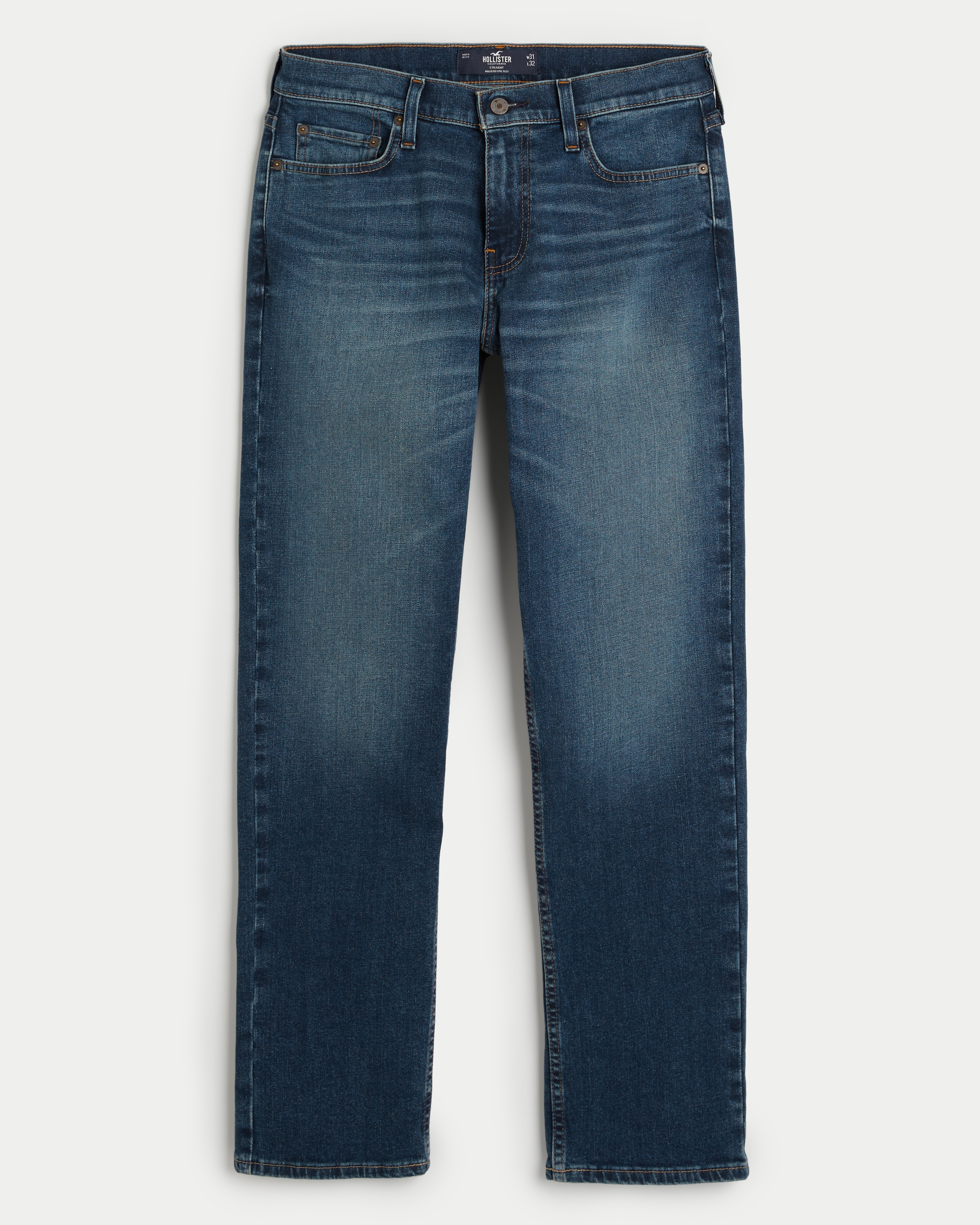 Dark Wash Straight Jeans